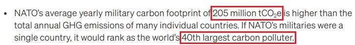 看看北约的“碳足迹”，就知道西方的气候承诺有多扯